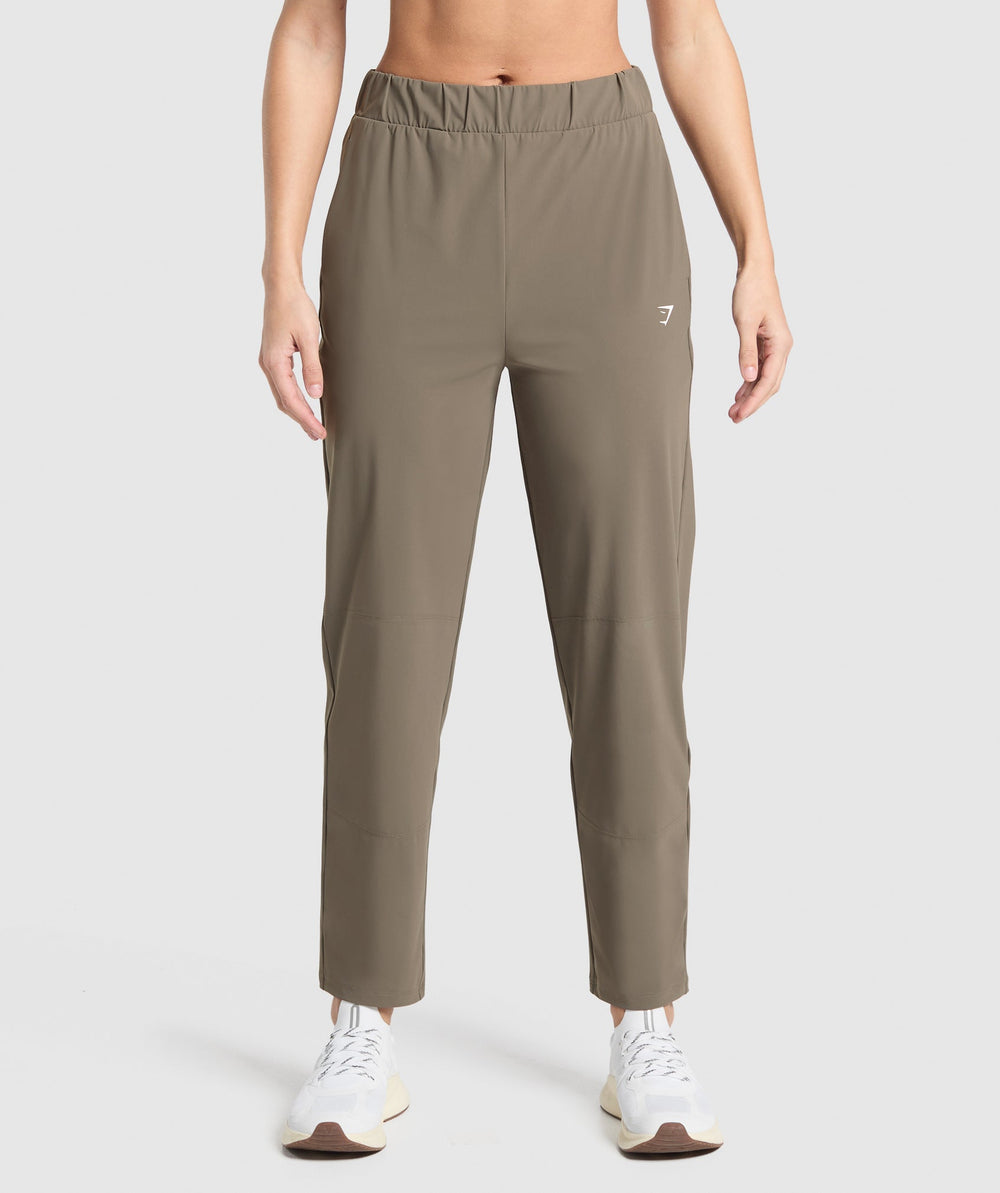 Tapered Woven Pants Camo Brown