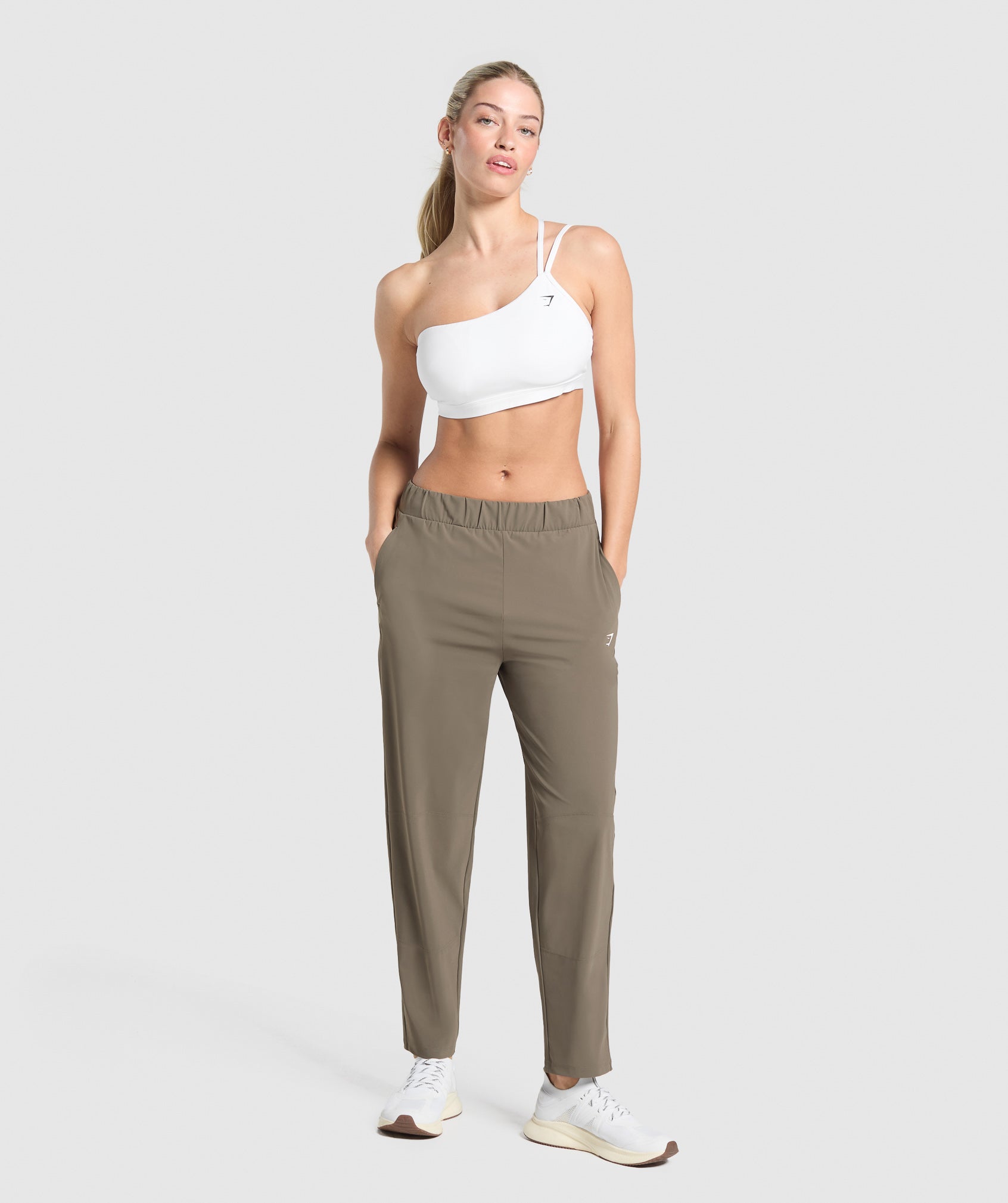 Tapered Woven Pants Camo Brown