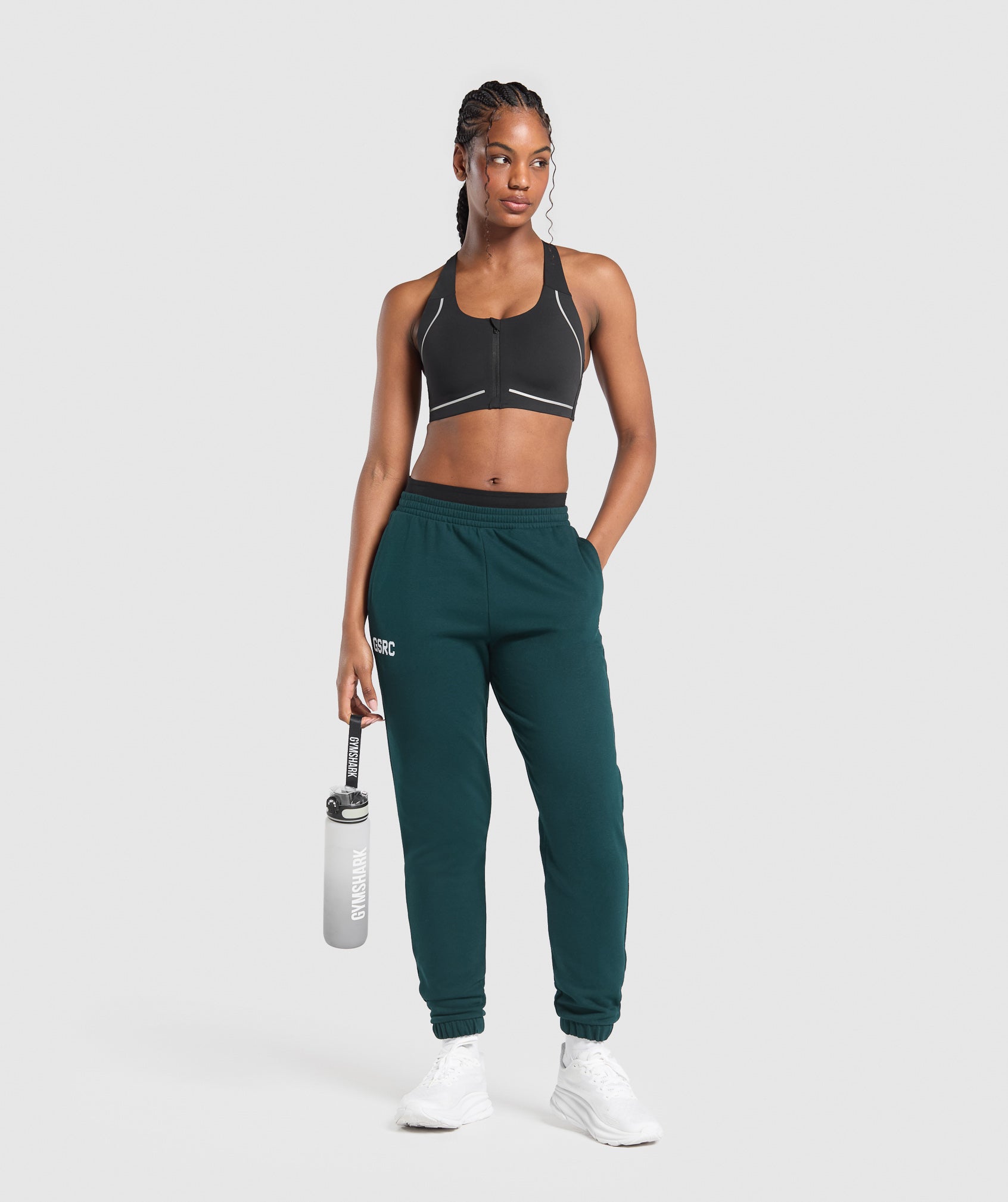 Running Graphic Joggers Strong Teal