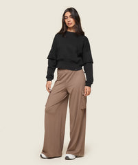 GS x Leana Deeb Flared Pants Soul Brown