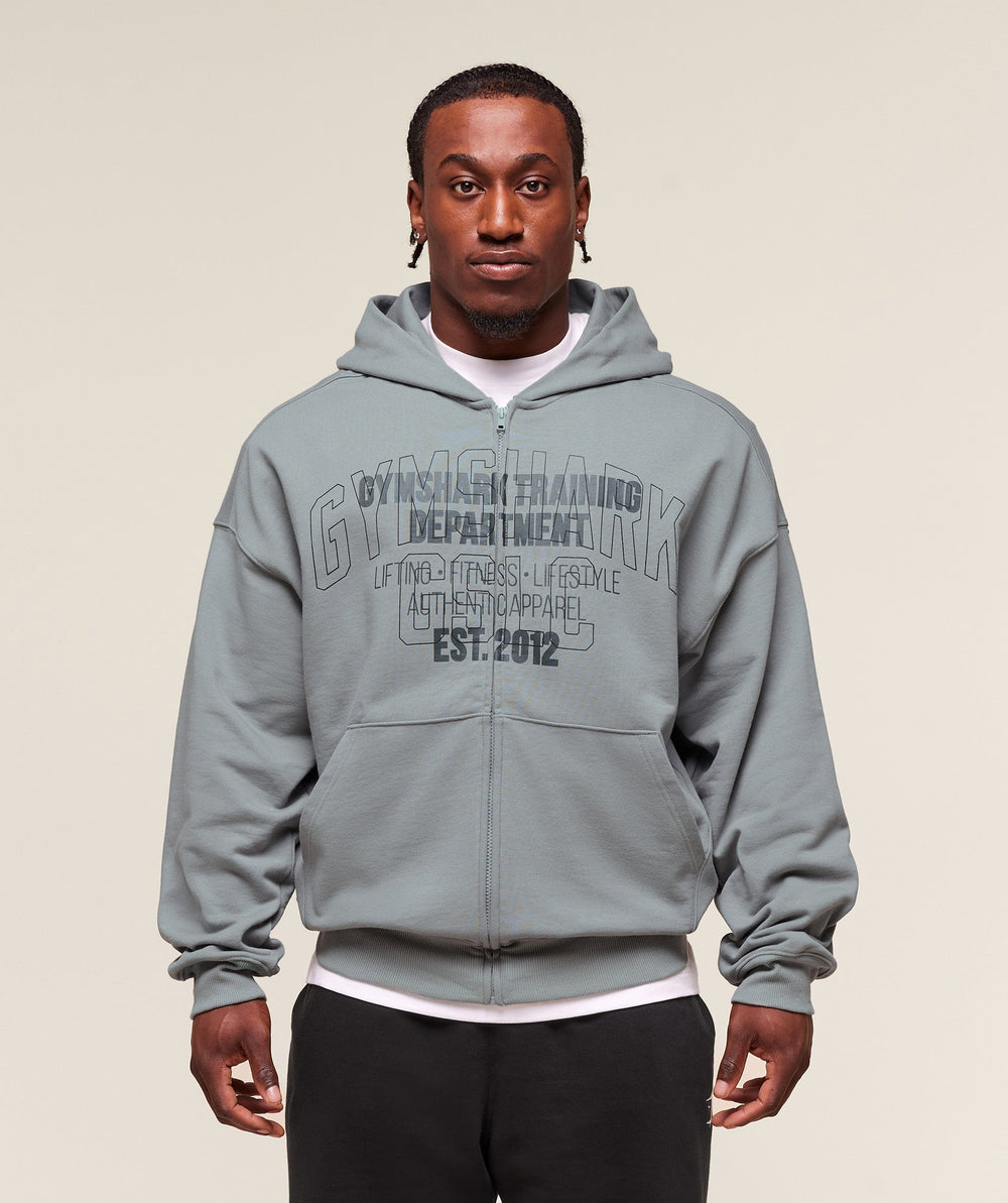 Authentic Apparel Zip Up Hoodie Smokey Grey