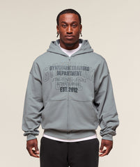 Authentic Apparel Zip Up Hoodie Smokey Grey