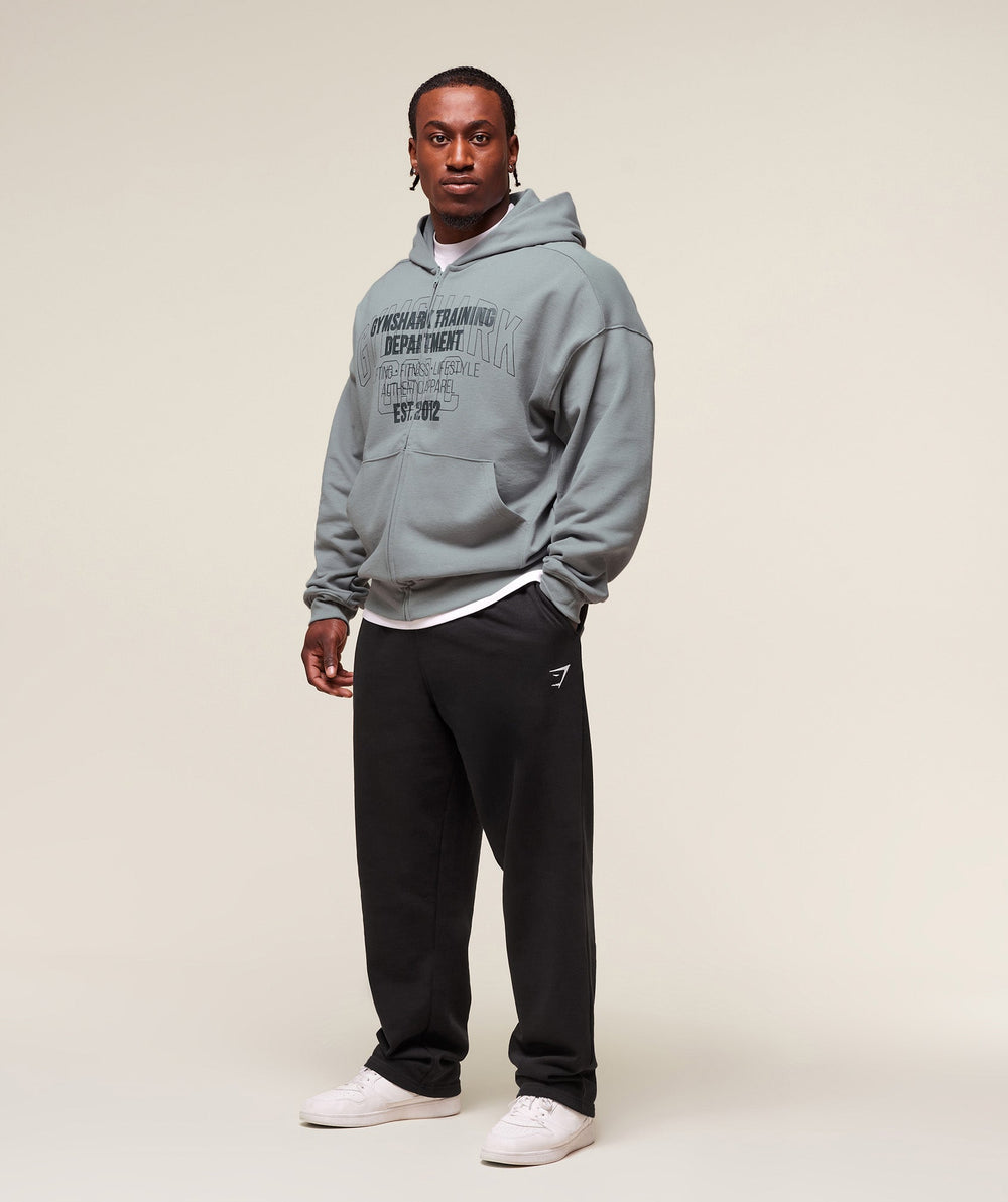 Authentic Apparel Zip Up Hoodie Smokey Grey