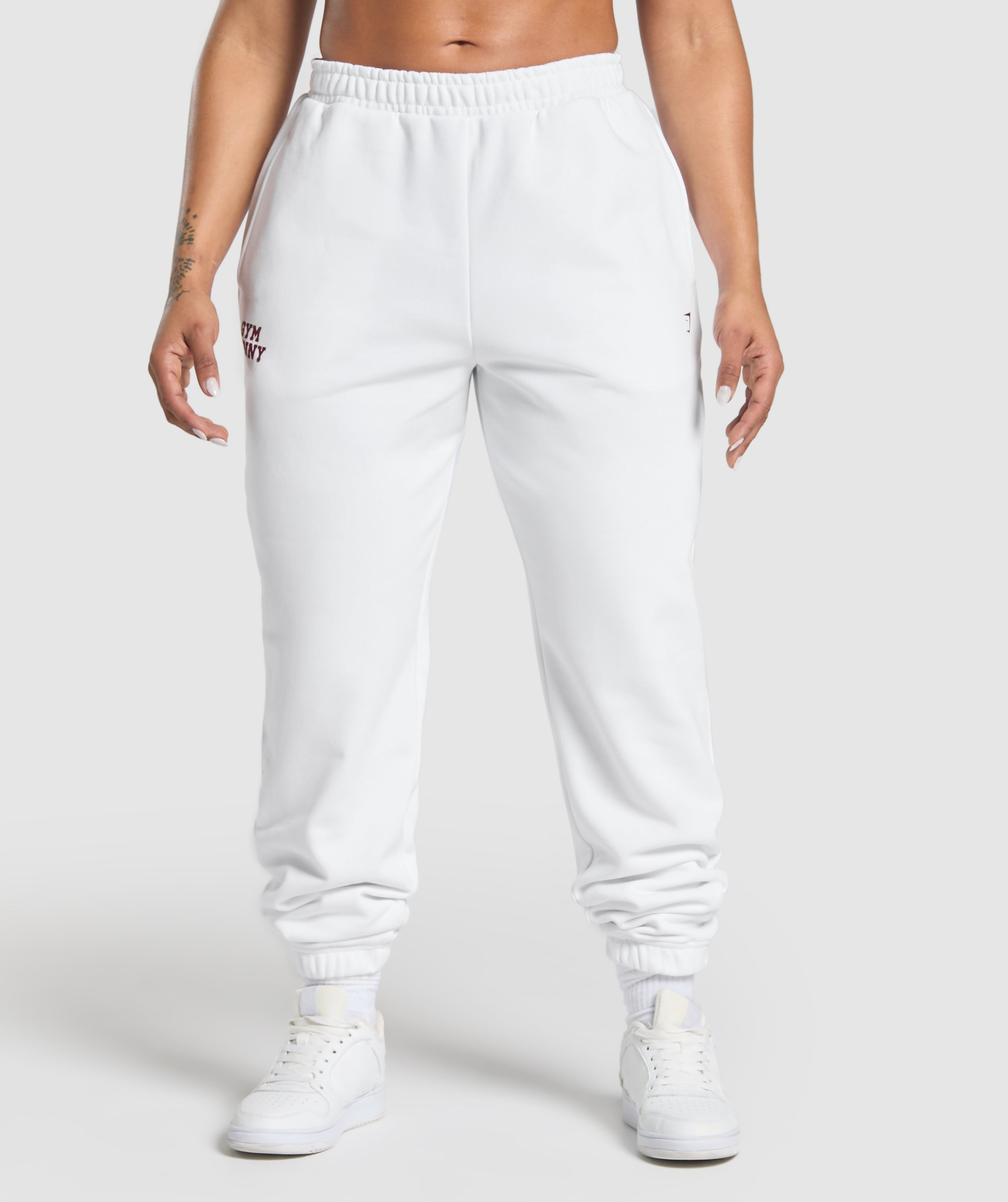 Gym Bunny Oversized Joggers White