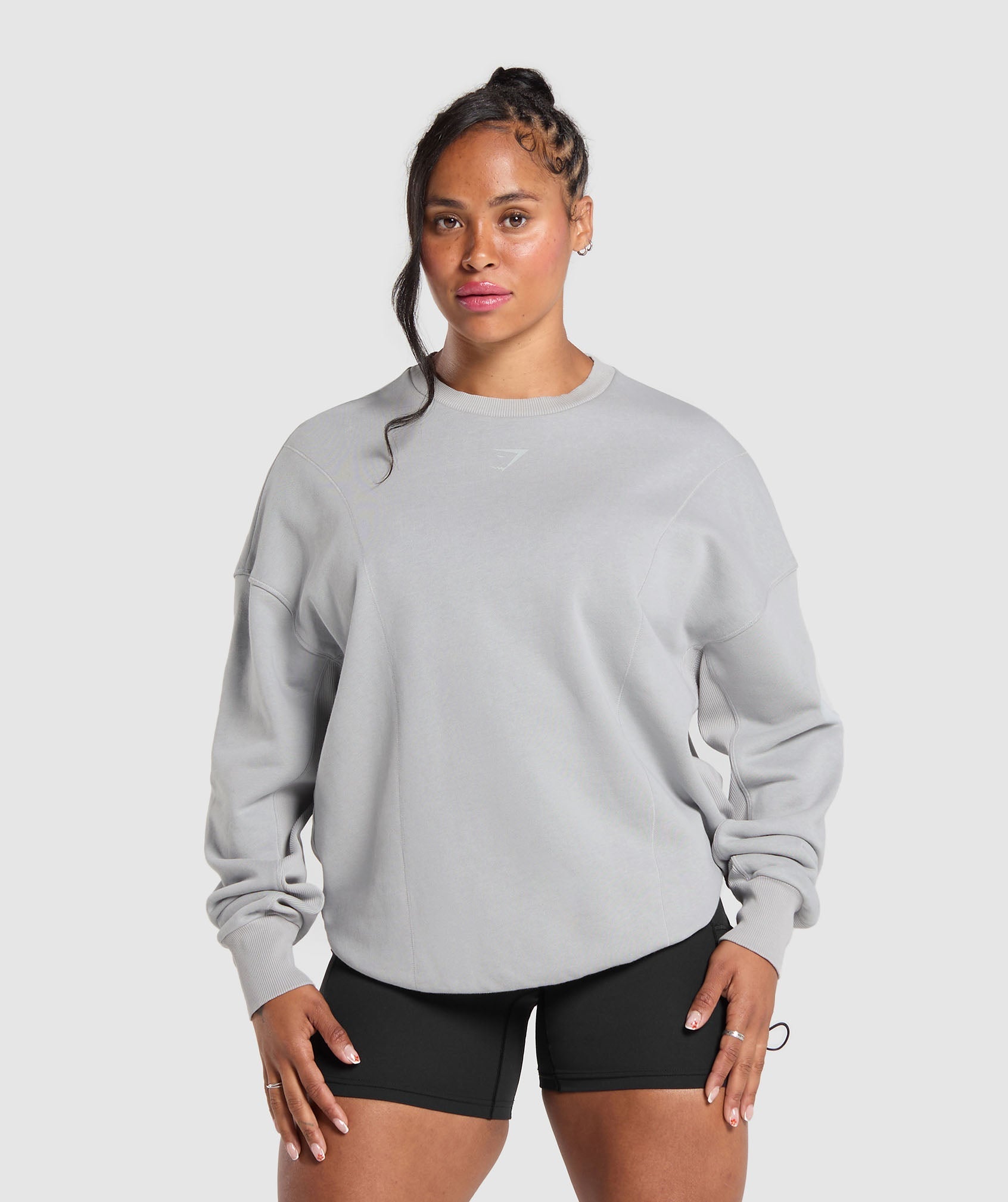 Power Washed Sweatshirt Silver Grey