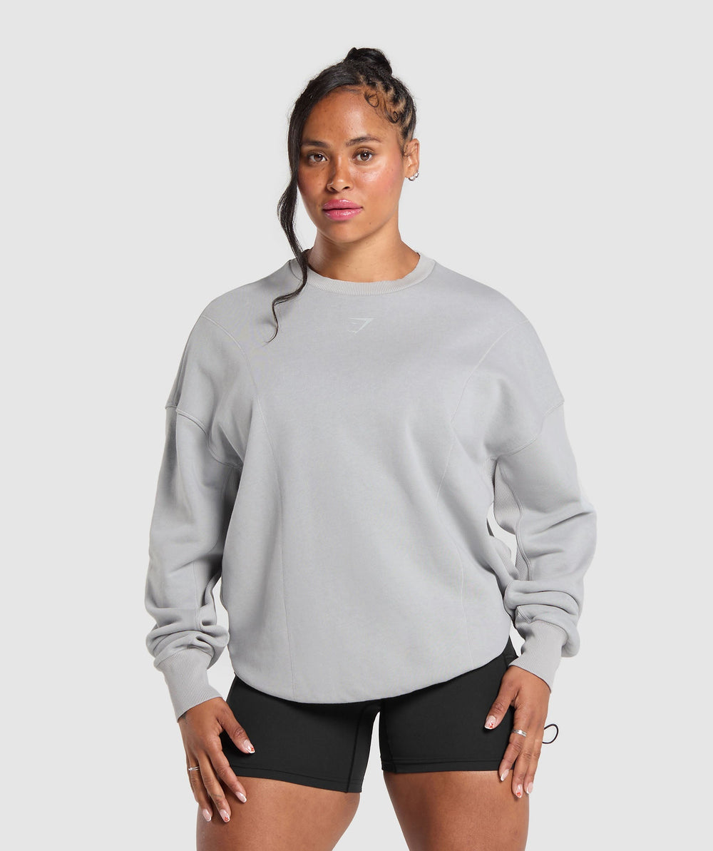 Power Washed Sweatshirt Silver Grey
