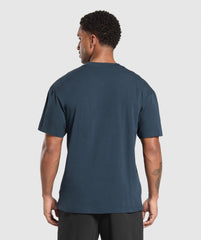 Crest T-Shirt Navy