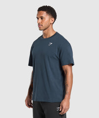 Crest T-Shirt Navy