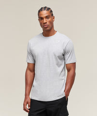 Crest T-Shirt Light Grey Marl