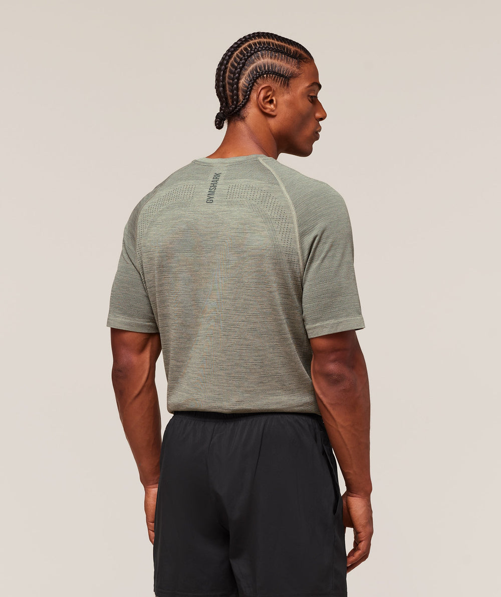 Versatile Seamless T-Shirt Chalk Green/Slate Teal