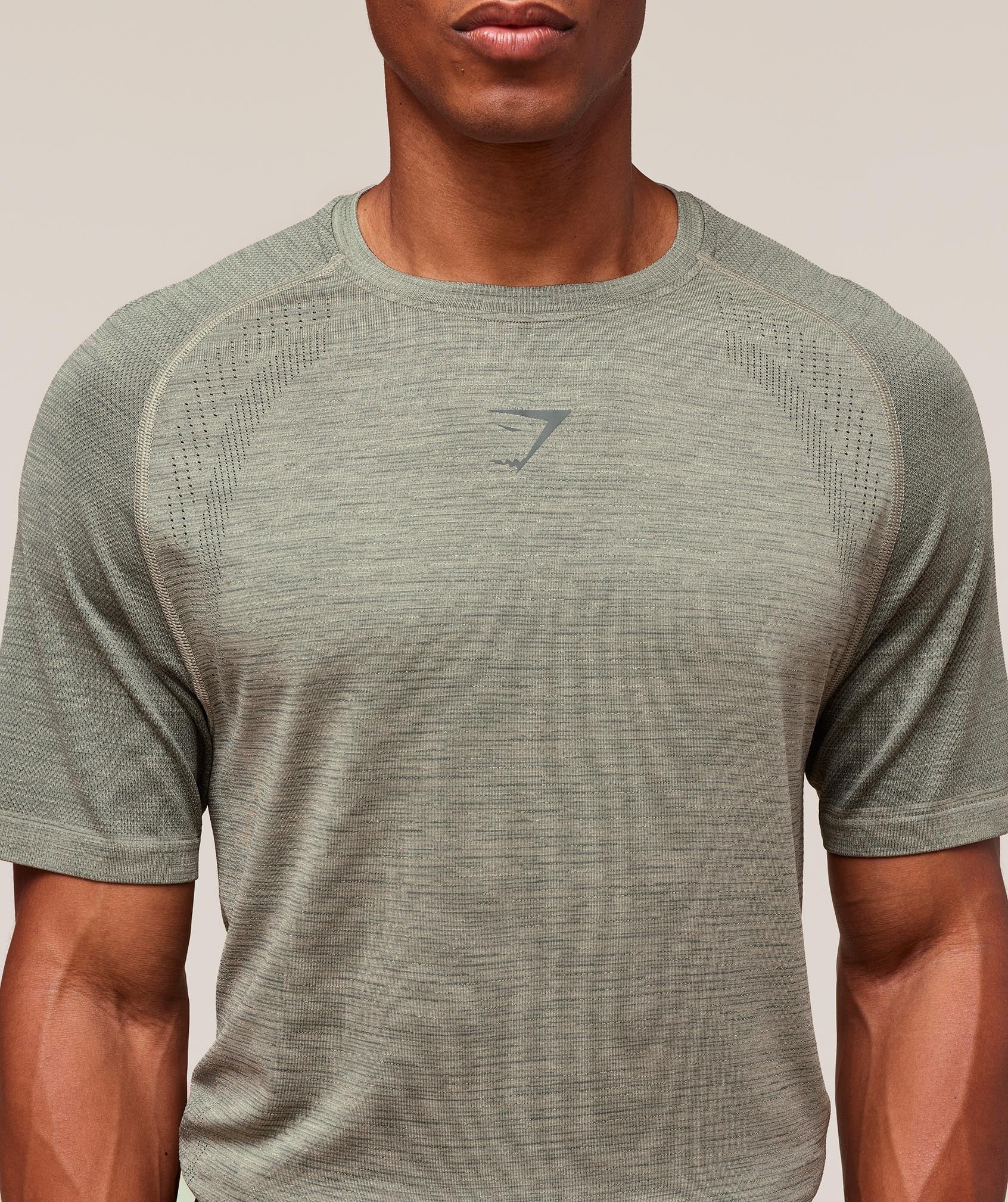 Versatile Seamless T-Shirt Chalk Green/Slate Teal