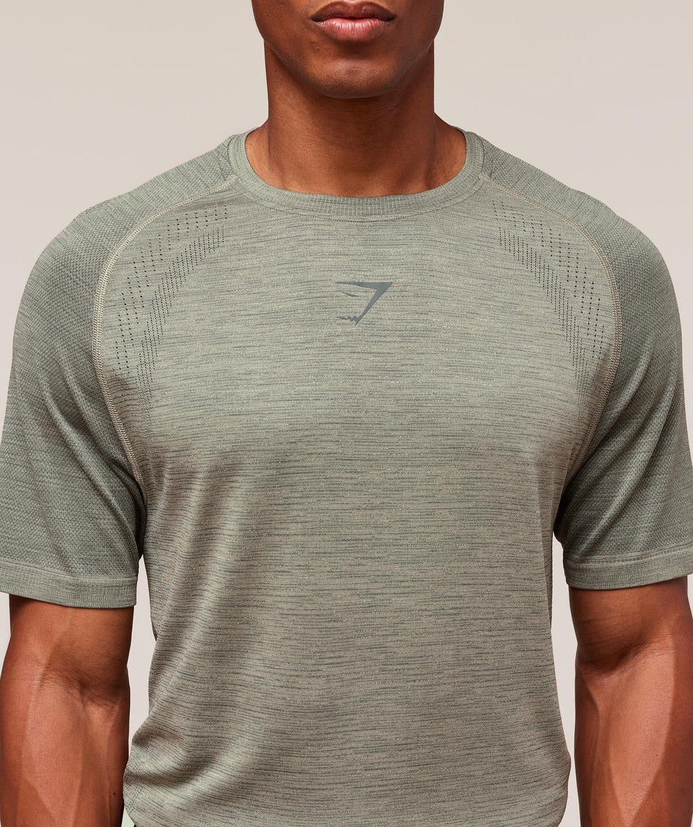 Versatile Seamless T-Shirt Chalk Green/Slate Teal