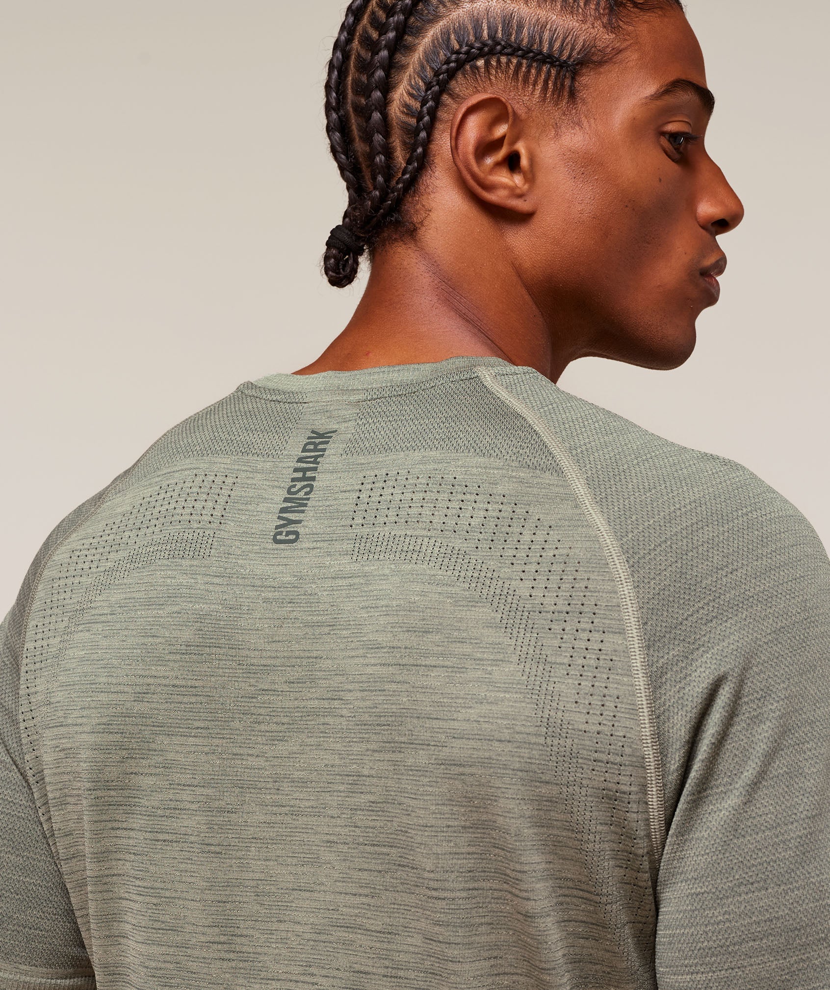 Versatile Seamless T-Shirt Chalk Green/Slate Teal