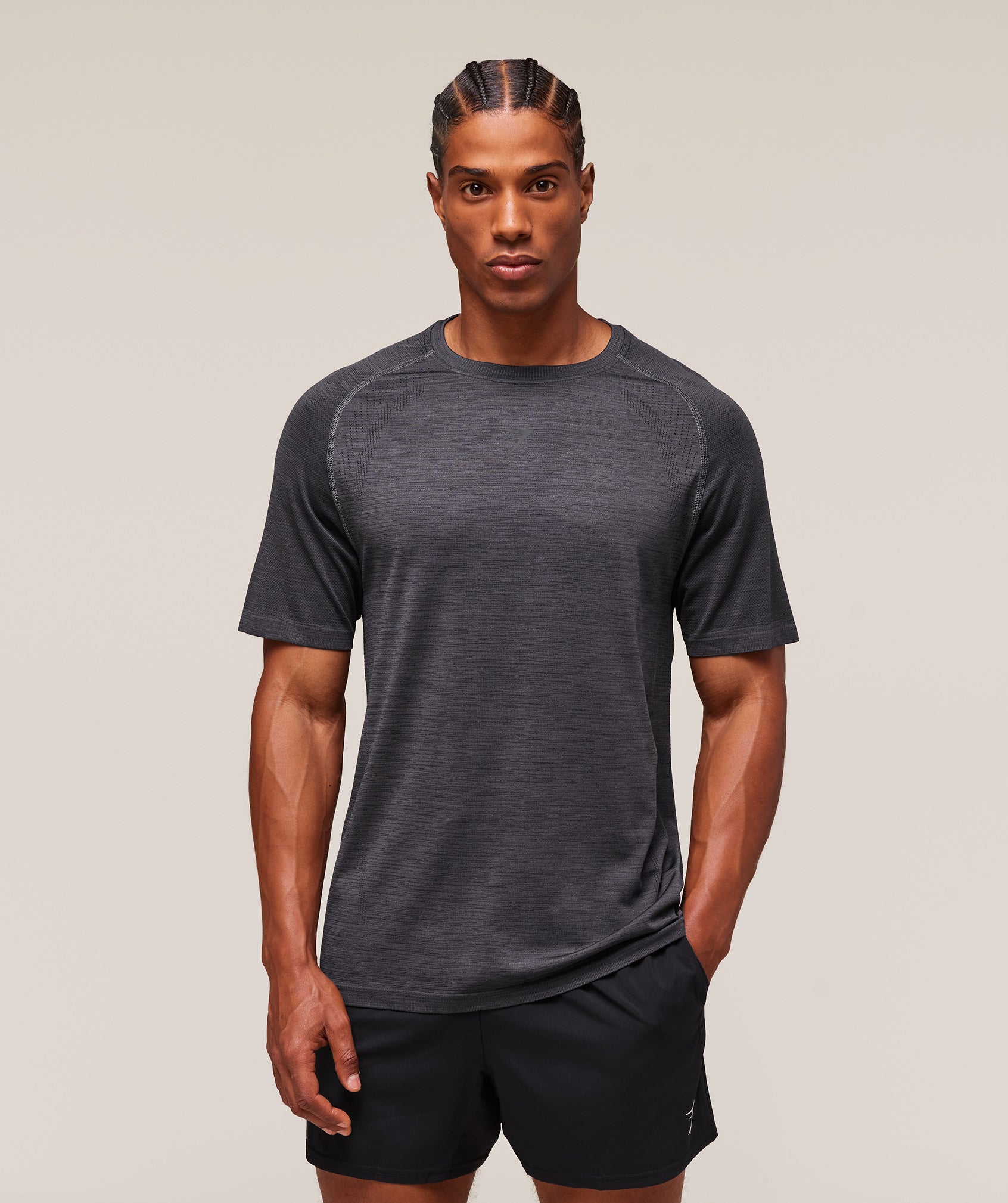 Versatile Seamless T-Shirt Dark Grey/Black