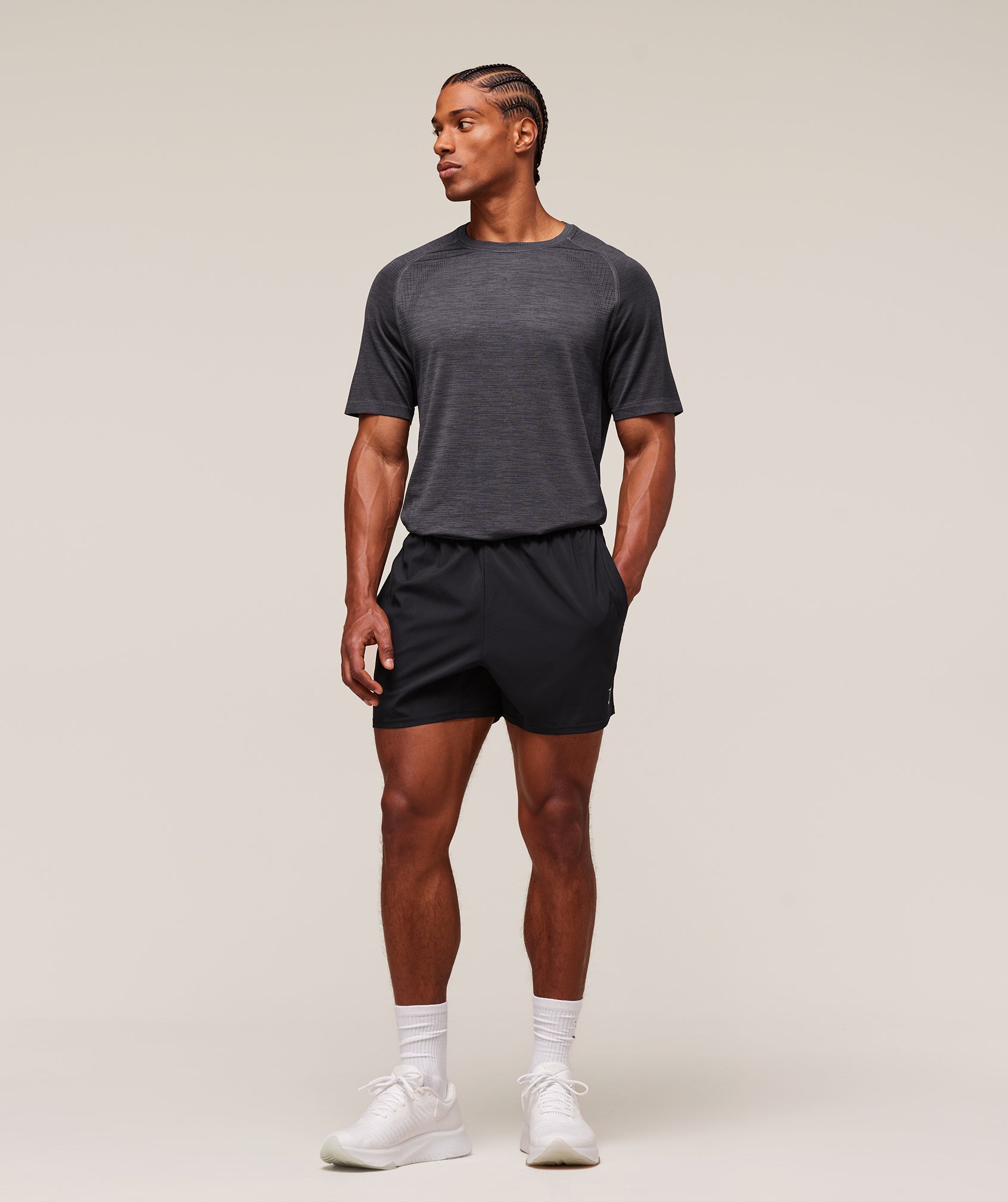 Versatile Seamless T-Shirt Dark Grey/Black