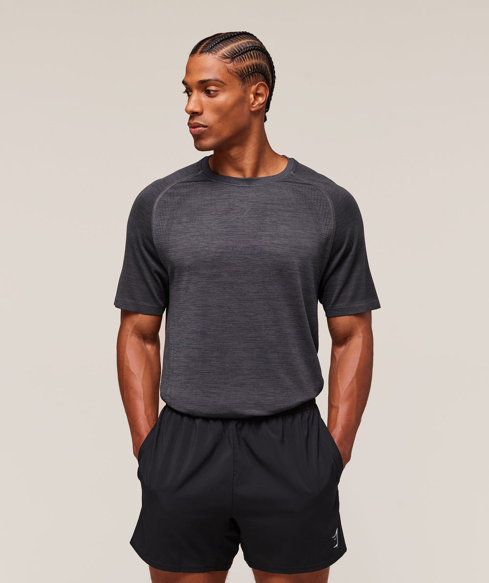 Versatile Seamless T-Shirt Dark Grey/Black