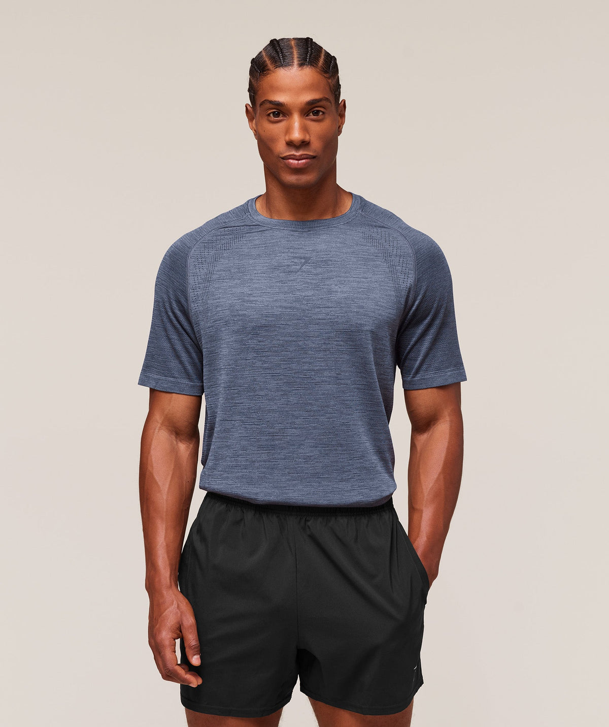Versatile Seamless T-Shirt Iron Blue/Navy