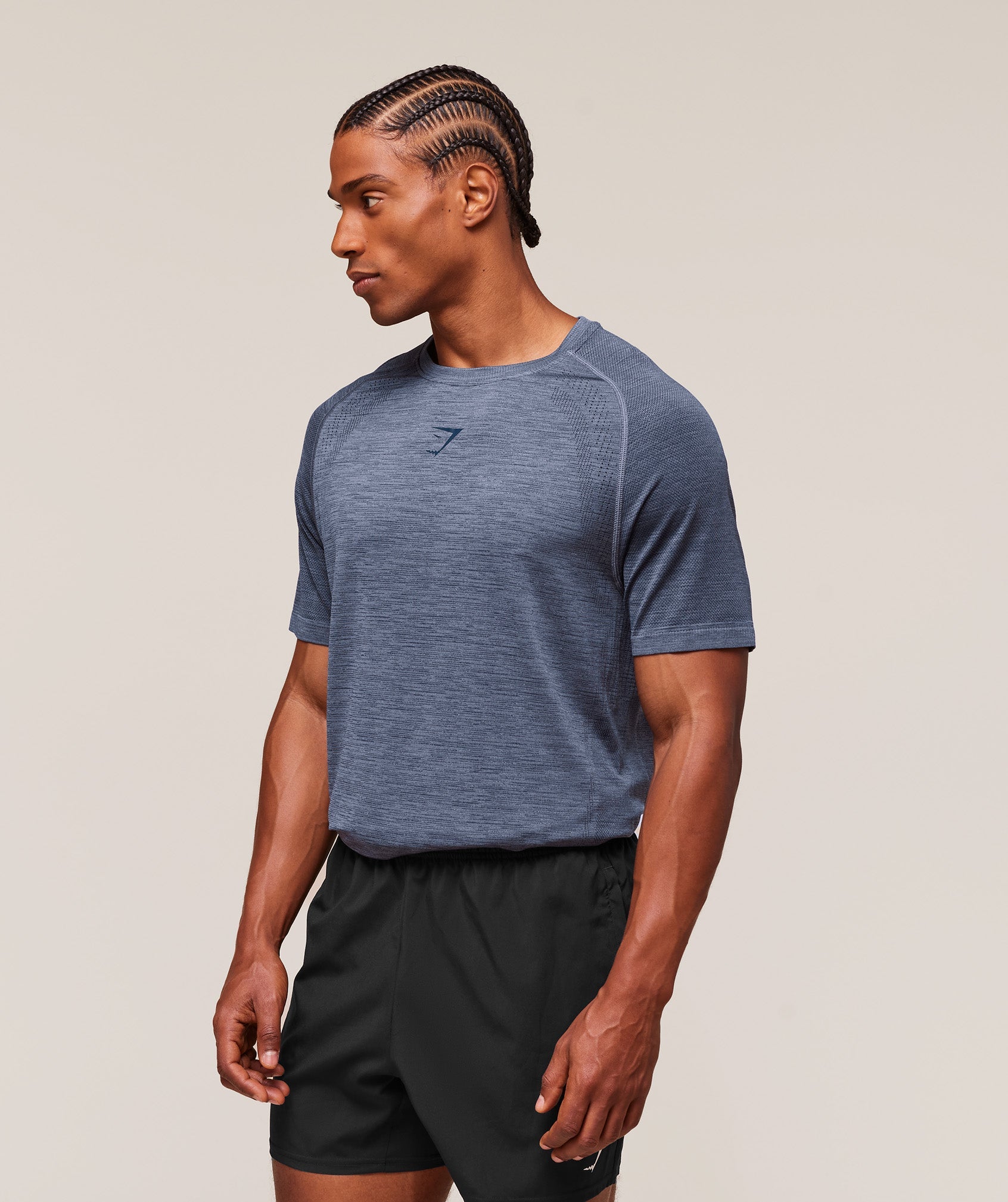 Versatile Seamless T-Shirt Iron Blue/Navy