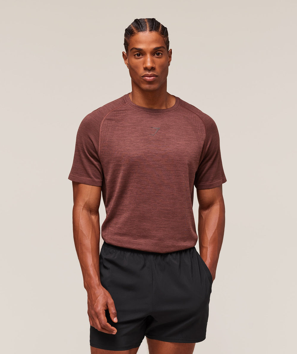 Versatile Seamless T-Shirt Rust Brown/Depth Brown