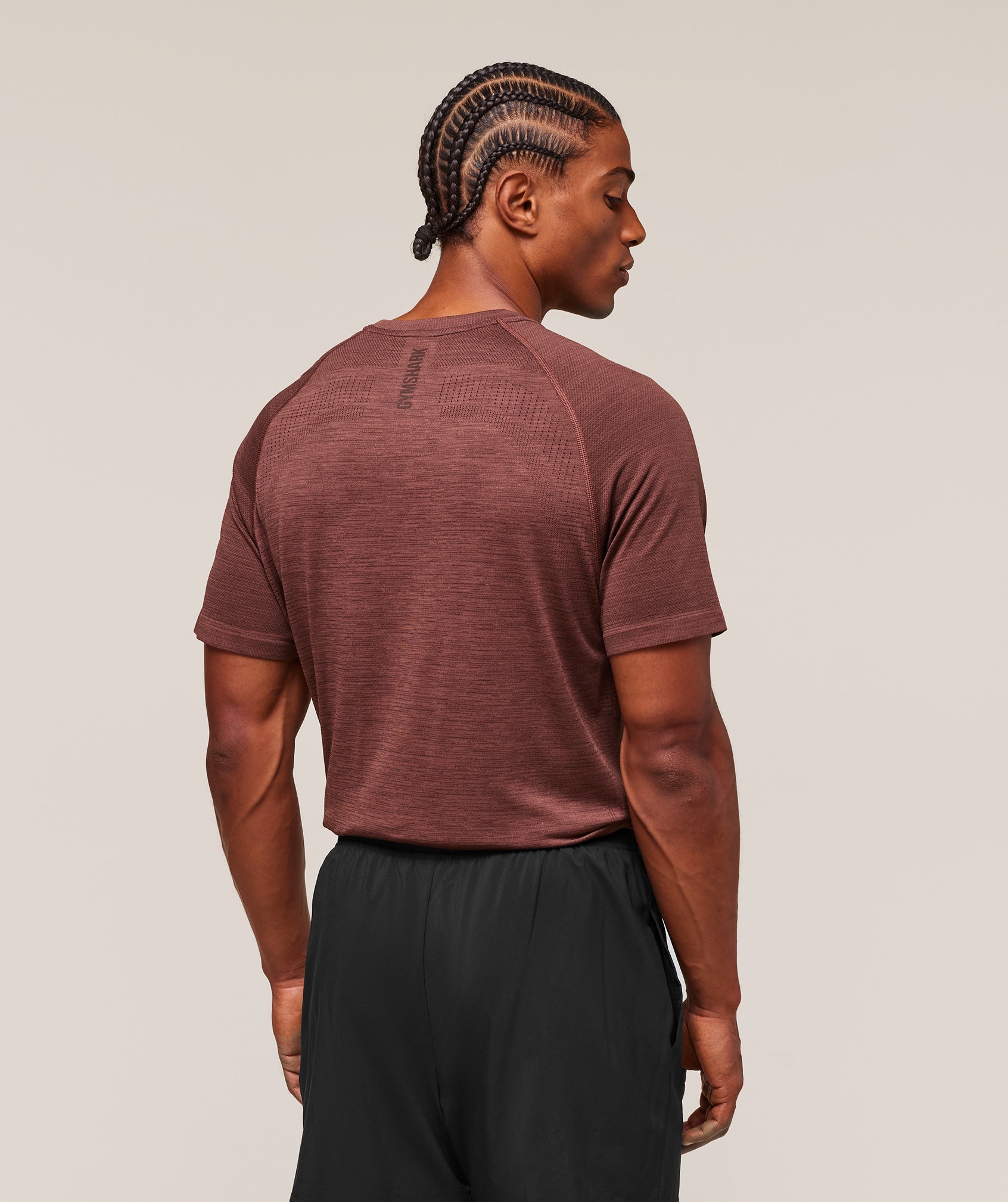 Versatile Seamless T-Shirt Rust Brown/Depth Brown