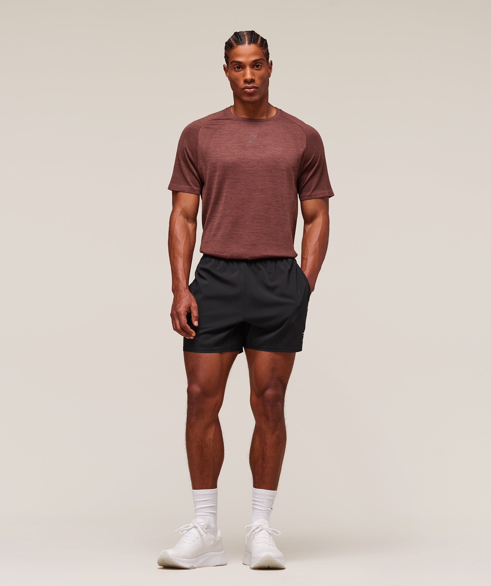 Versatile Seamless T-Shirt Rust Brown/Depth Brown