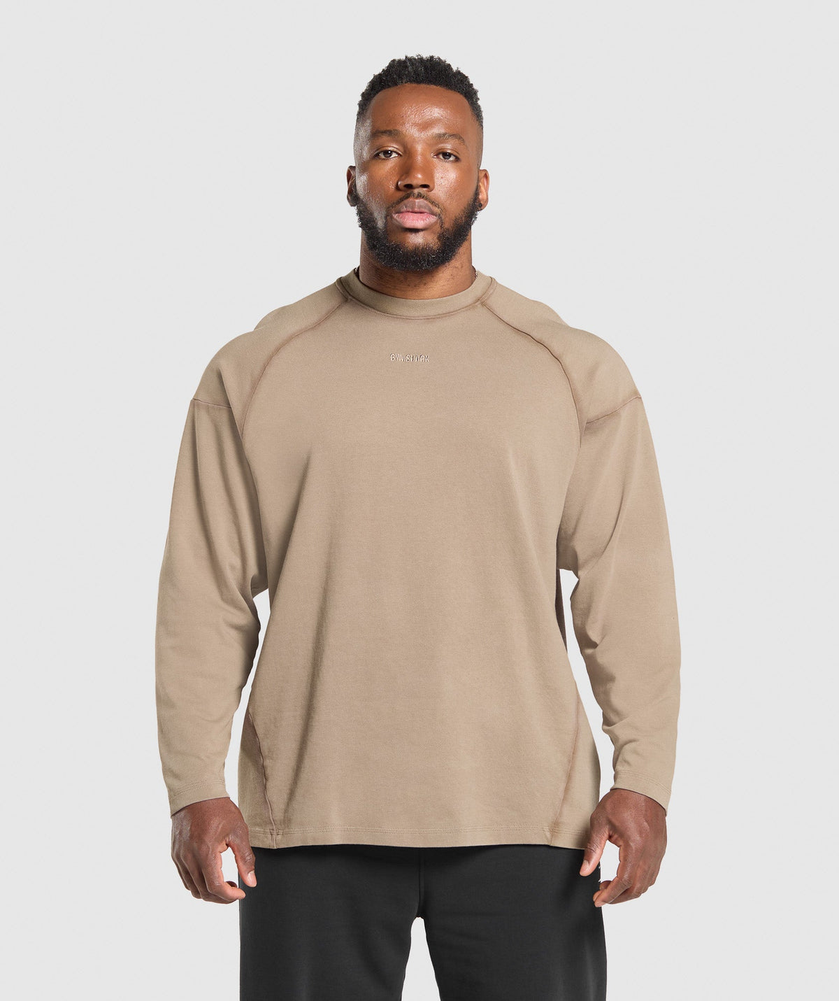 Heavyweight Long Sleeve T-Shirt Lifestyle Brown