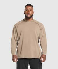 Heavyweight Long Sleeve T-Shirt Lifestyle Brown