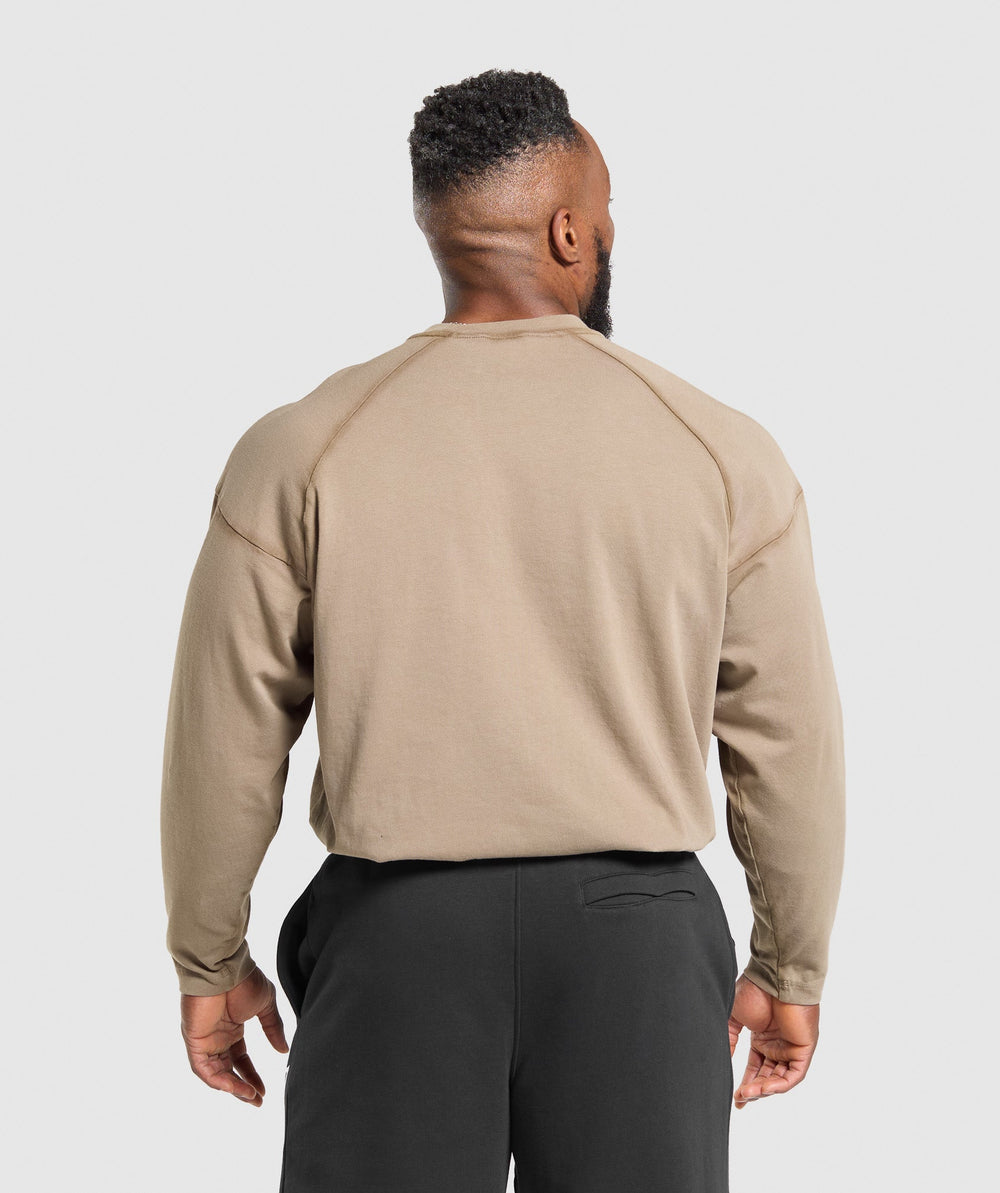 Heavyweight Long Sleeve T-Shirt Lifestyle Brown