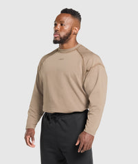 Heavyweight Long Sleeve T-Shirt Lifestyle Brown