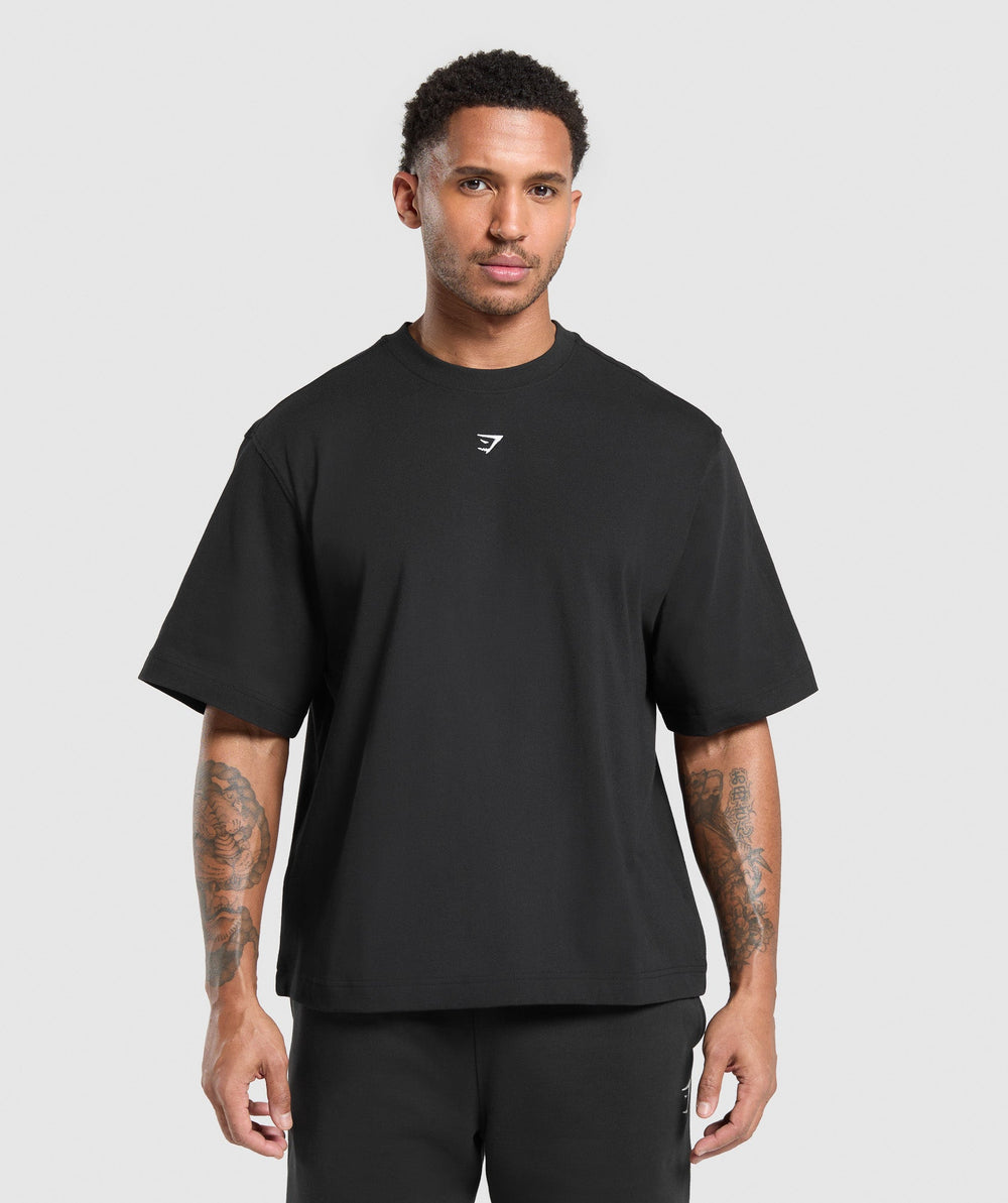 Rest Day Essentials Boxy T-Shirt Black