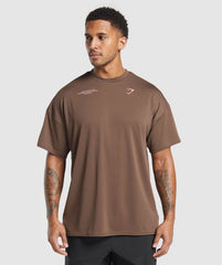 Conditioning Club Oversized T-Shirt Walnut Brown