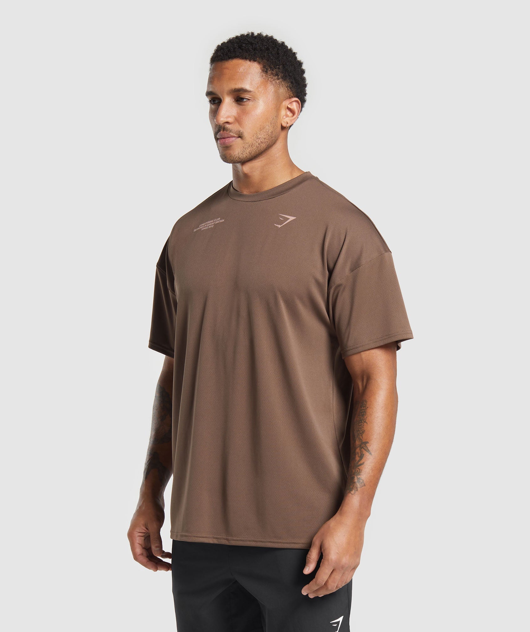 Conditioning Club Oversized T-Shirt Walnut Brown