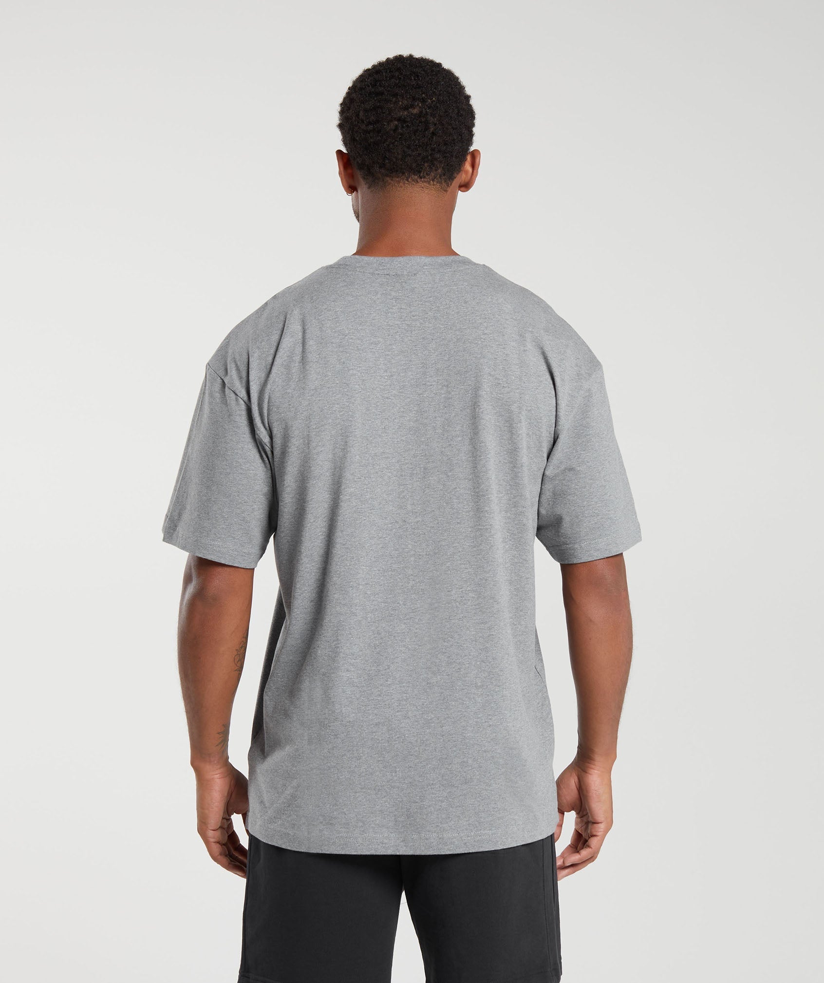Essential Oversized T-Shirt Charcoal Grey Marl