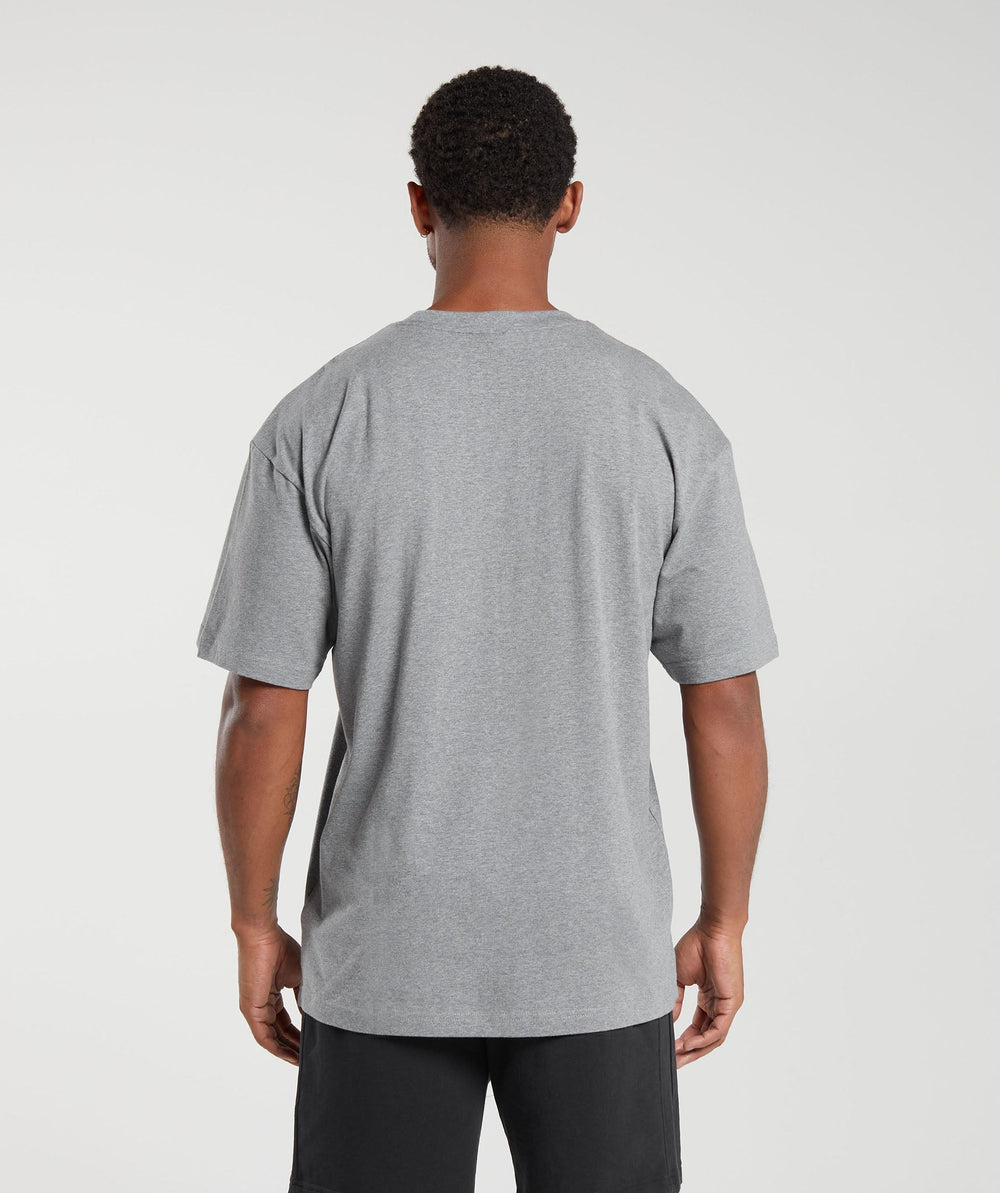 Essential Oversized T-Shirt Charcoal Grey Marl