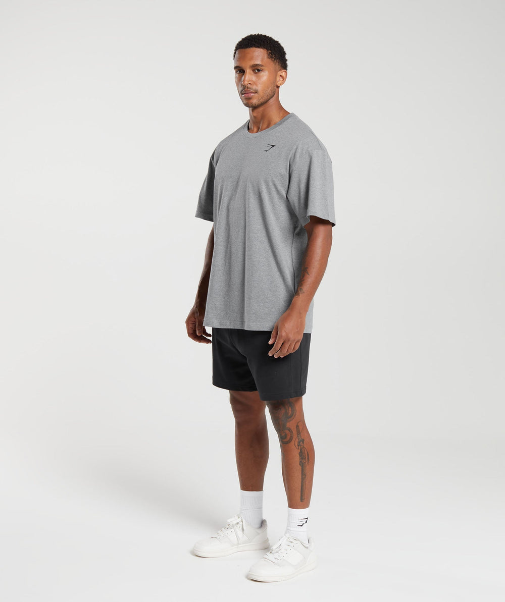 Essential Oversized T-Shirt Charcoal Grey Marl
