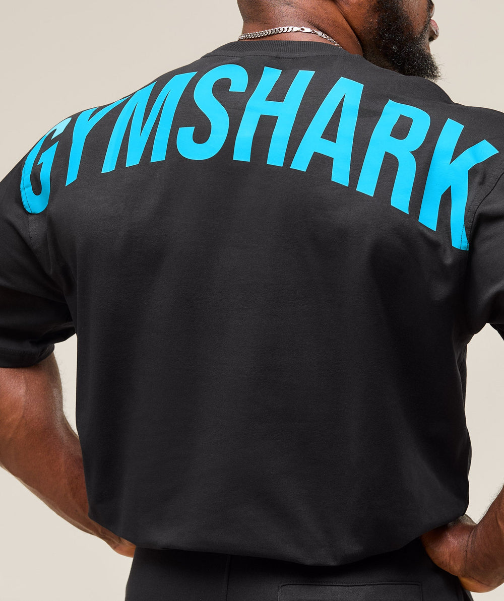 Power T-Shirt Black/Brand Blue