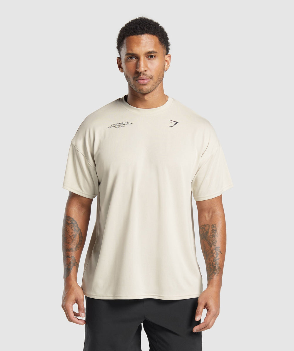 Conditioning Club Oversized T-Shirt Pebble Grey