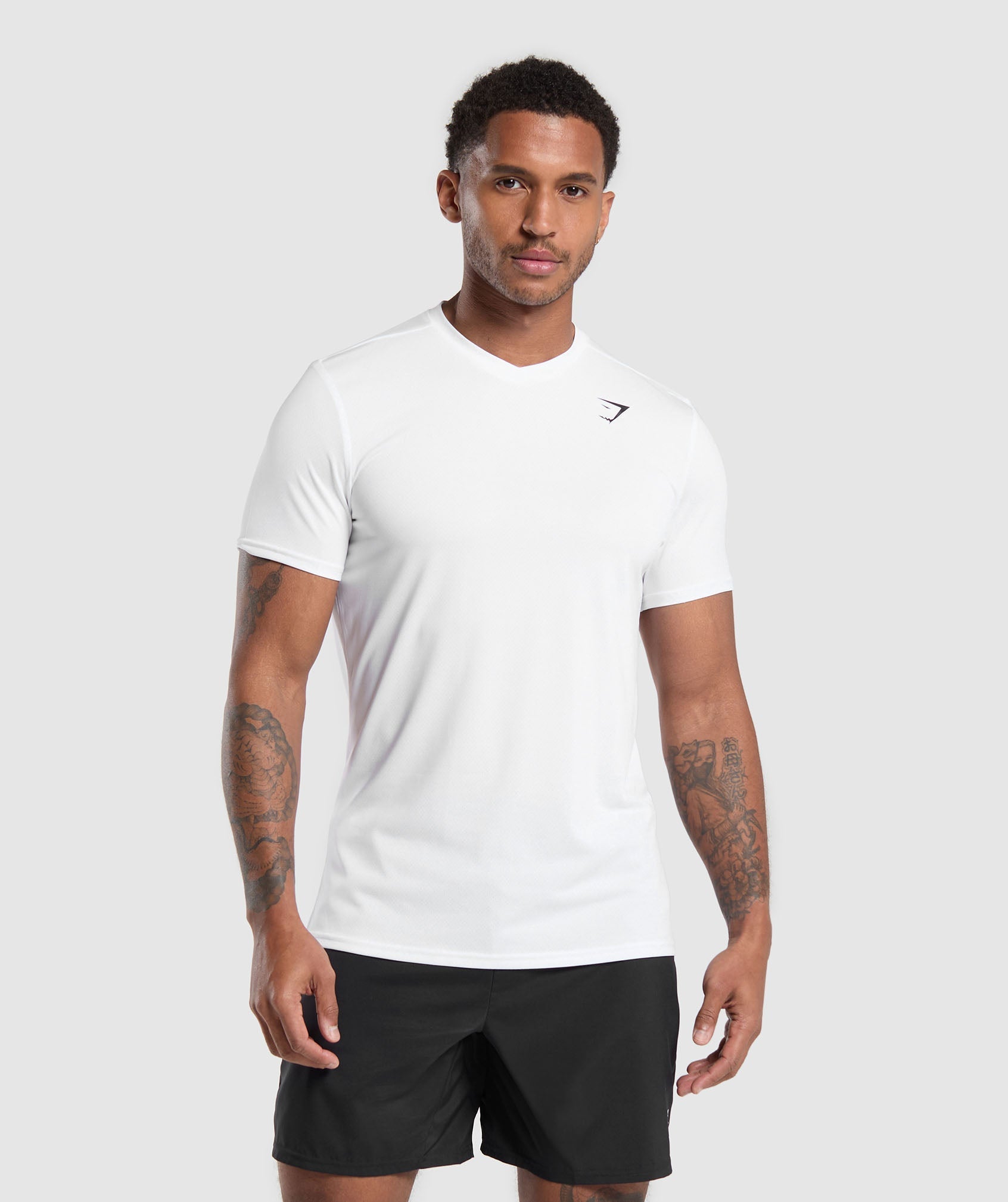 Arrival V-Neck T Shirt White