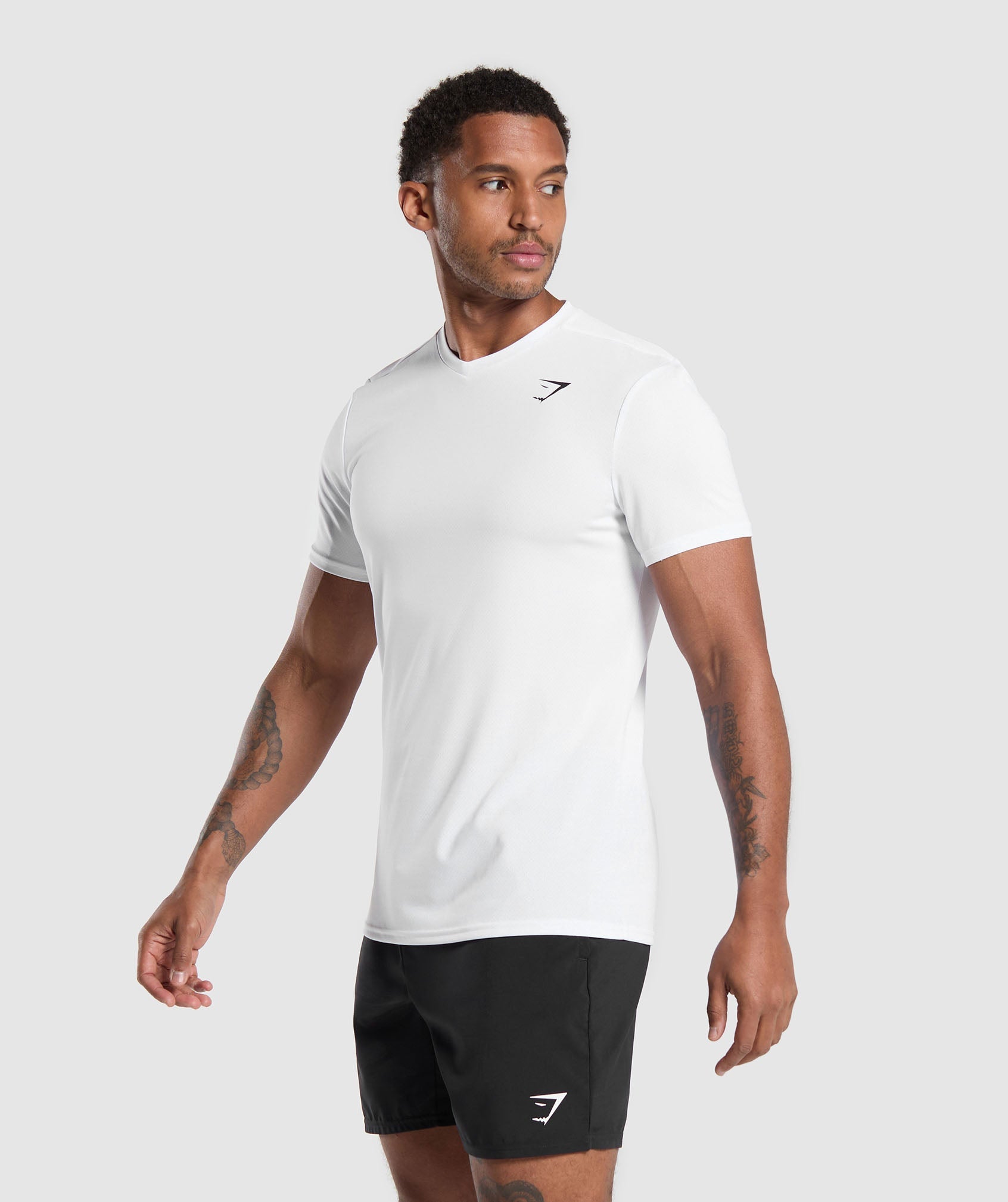 Arrival V-Neck T Shirt White