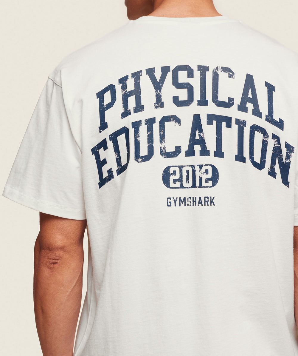 Phys Ed T-Shirt Soft White