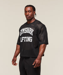 Mesh Oversized T-Shirt Black