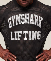 Mesh Oversized T-Shirt Black