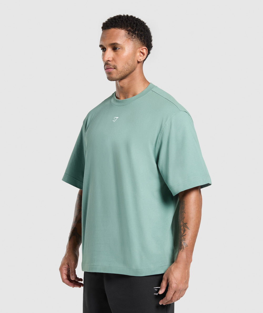 Rest Day Essentials Boxy T-Shirt Celeste Blue