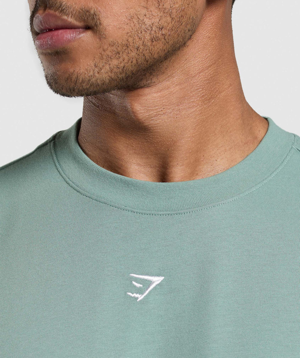Rest Day Essentials Boxy T-Shirt Celeste Blue