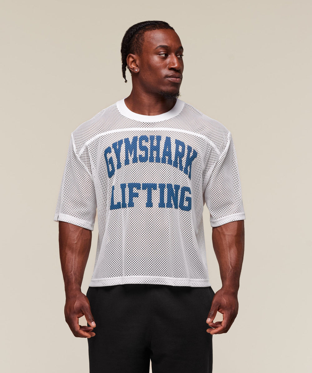 Mesh Oversized T-Shirt White