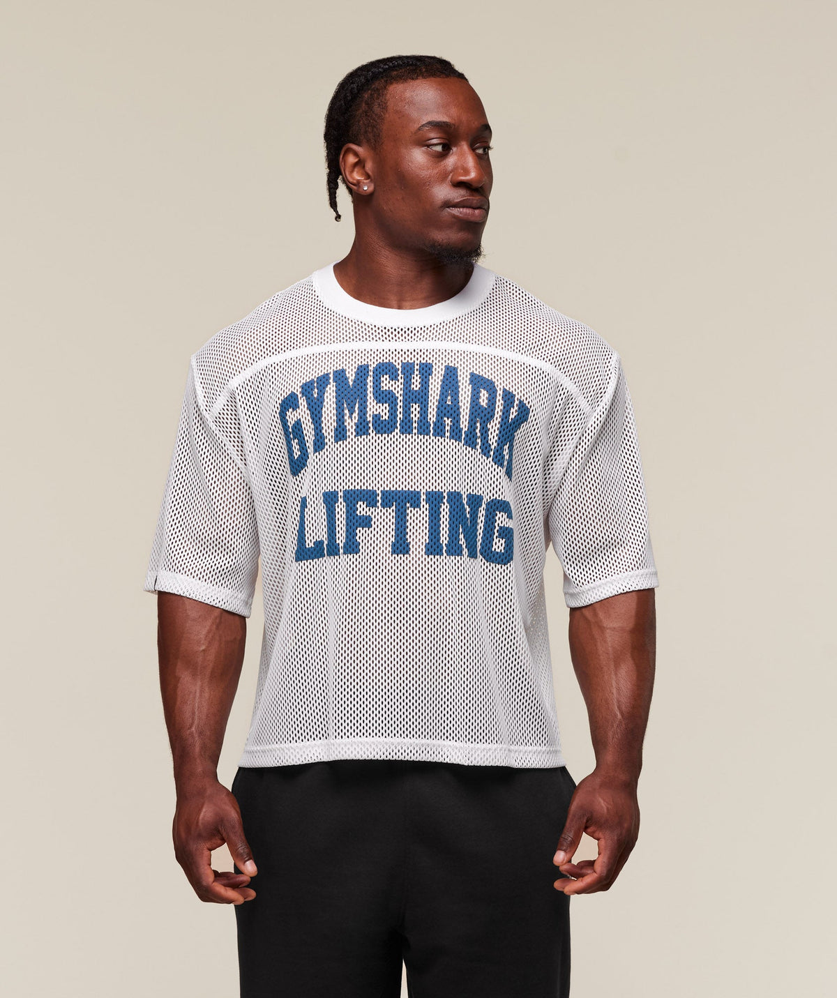 Mesh Oversized T-Shirt White