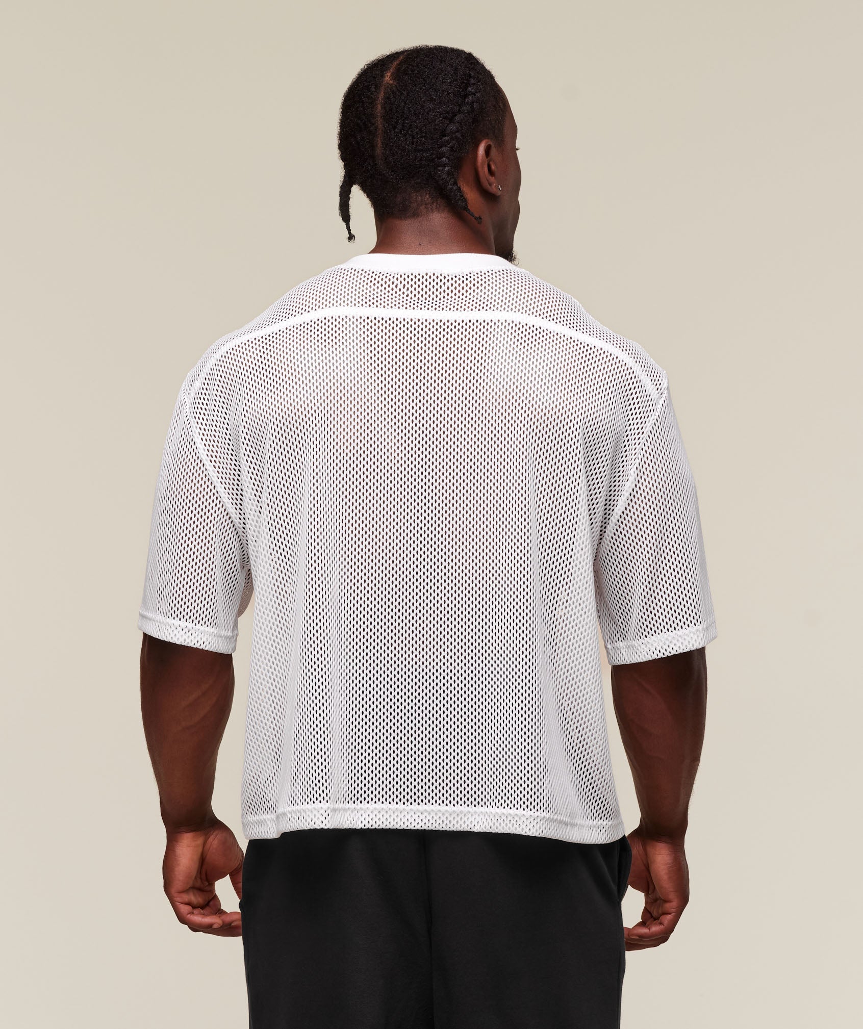 Mesh Oversized T-Shirt White