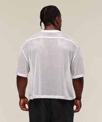 Mesh Oversized T-Shirt White