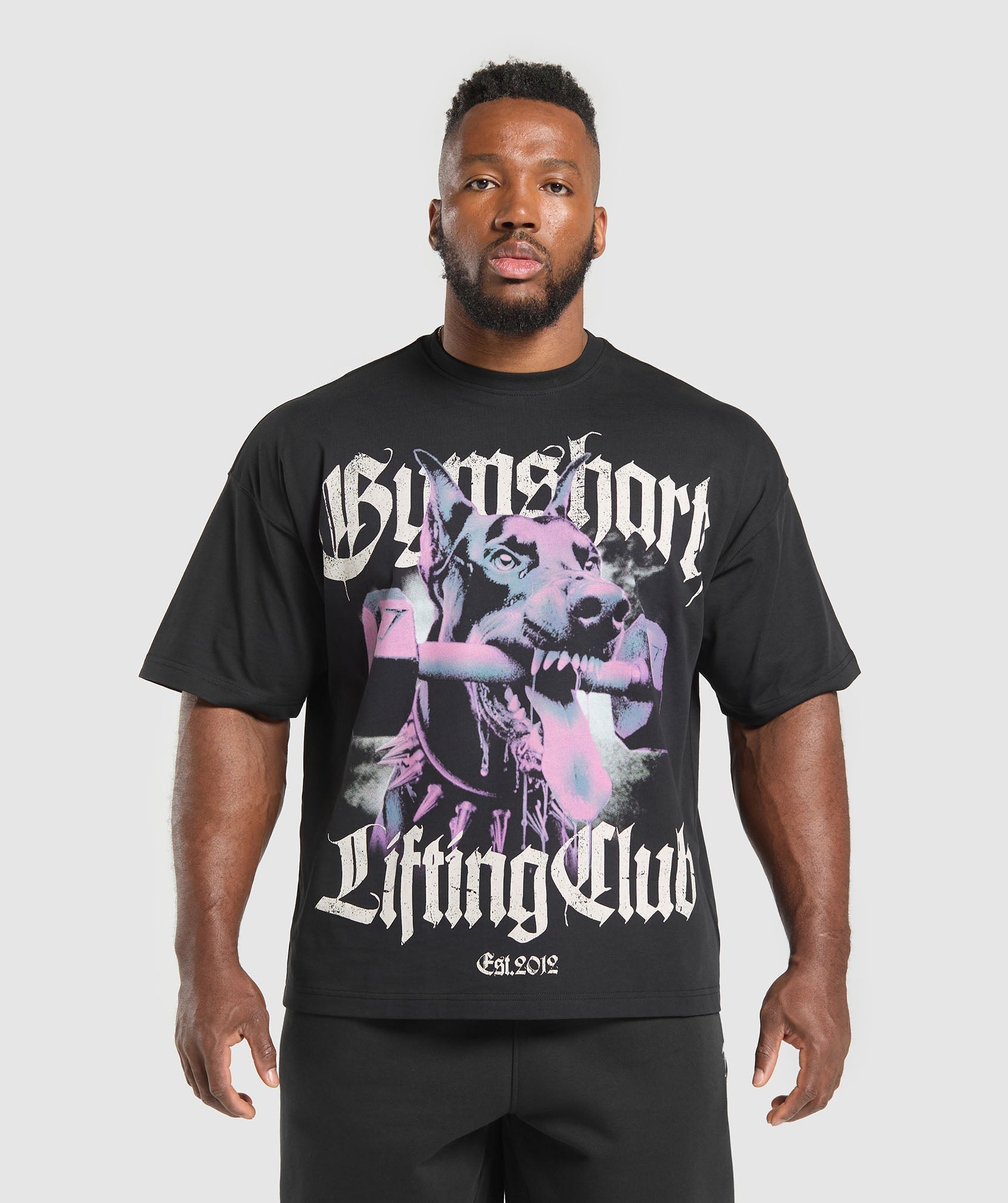 Doberman Graphic T-Shirt Black