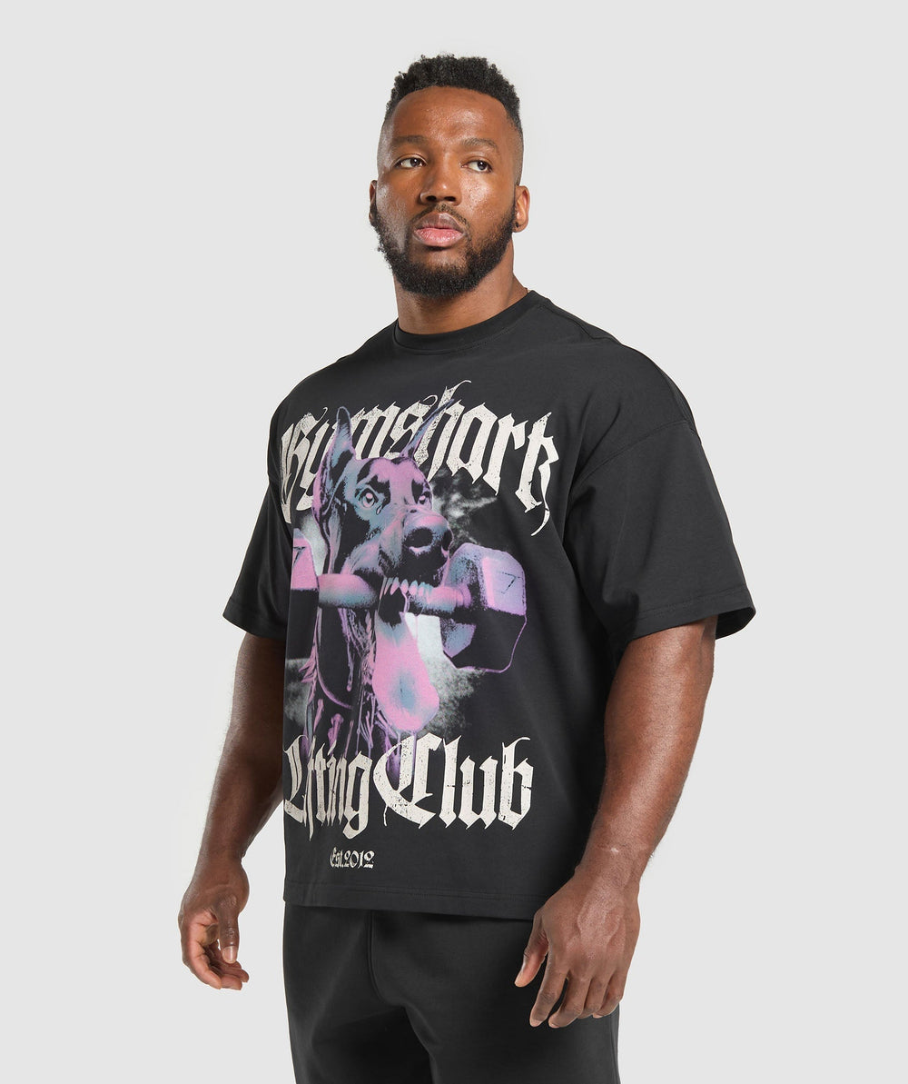 Doberman Graphic T-Shirt Black